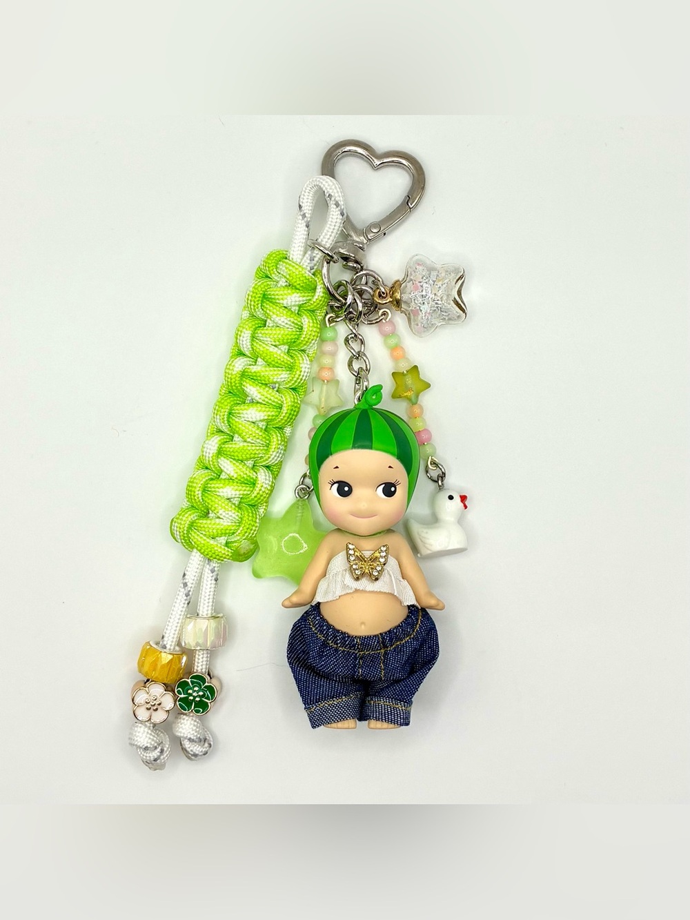 Green Watermelon Baby Doll Keychain by Unknown Brand